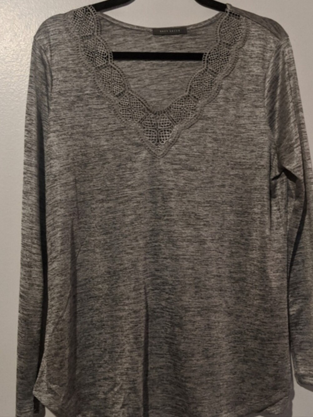 Grey long sleeve top